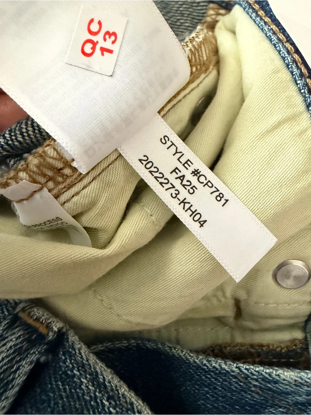 NEW • J. Crew • Nipped straight jean in rigid